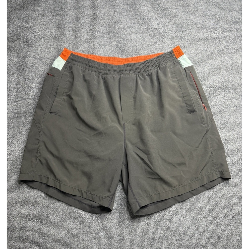 Birddogs Shorts Adult Gray Solid Lined Stretch Zip Pockets Mens XXL Classic